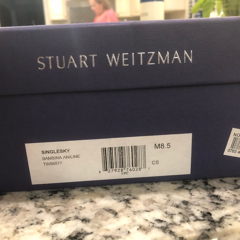 Stuart Weitzman Bambina Aniline Single Sky Single… - image 5